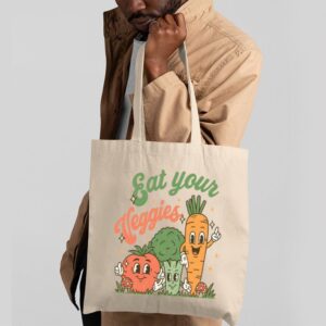 Tote Eat Your Veggies 2 Natural
