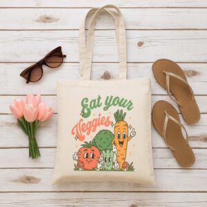 Tote Eat Your Veggies 6 Natural