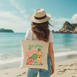 Tote Eat Your Veggies 7 Natural