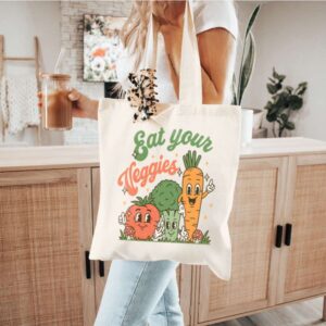 Tote Eat Your Veggies 8 Natural