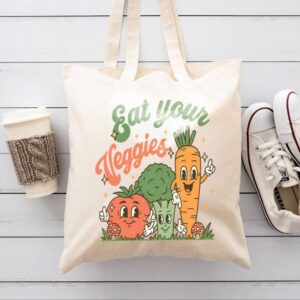 Tote Eat Your Veggies 9 Natural