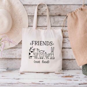 Tote Friends Not Food 1 Natural