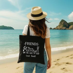 Tote Friends Not Food 11 Black