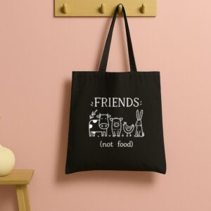 Tote Friends Not Food 13 Black