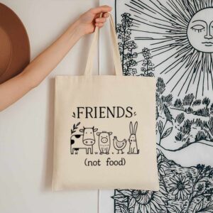 Tote Friends Not Food 13 Natural