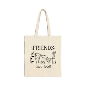 Tote Friends Not Food 18 Natural