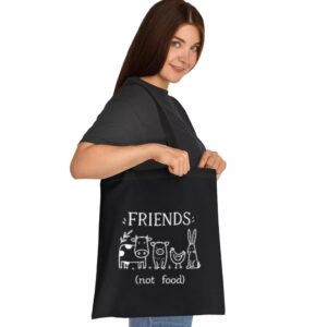 Tote Friends Not Food 2 Black