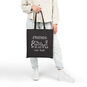 Tote Friends Not Food 20 Black