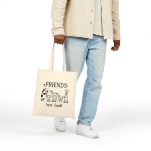 Tote Friends Not Food 20 Natural