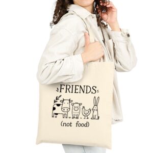 Tote Friends Not Food 21 Natural