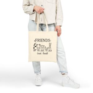 Tote Friends Not Food 22 Natural