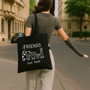 Tote Friends Not Food 4 Black