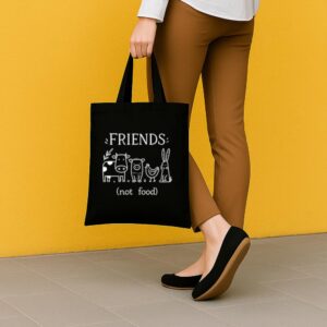Tote Friends Not Food 5 Black