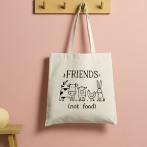 Tote Friends Not Food 5 Natural