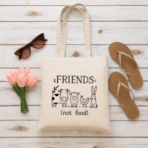 Tote Friends Not Food 6 Natural