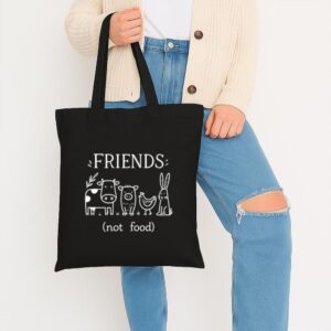 Tote Friends Not Food 7 Black