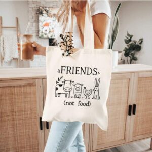 Tote Friends Not Food 8 Natural