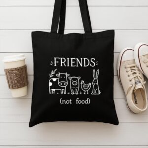 Tote Friends Not Food 9 Black
