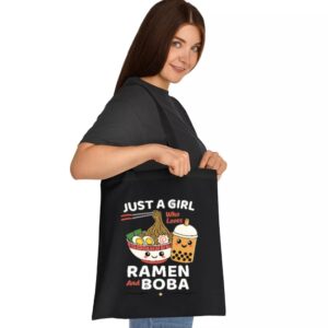Tote Funny Food Friends 1 2 Black