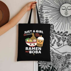 Tote Funny Food Friends 1 6 Black