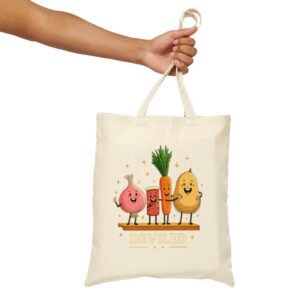Tote Funny Food Friends 17 Natural