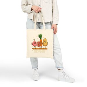 Tote Funny Food Friends 22 Natural