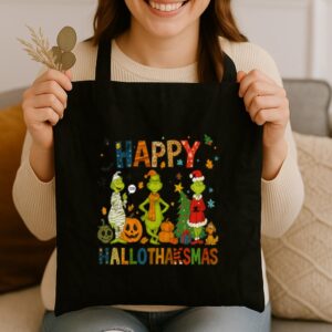 Tote Grinch Hallothanksmas 3 Black