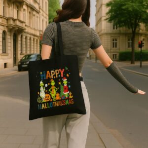Tote Grinch Hallothanksmas 4 Black