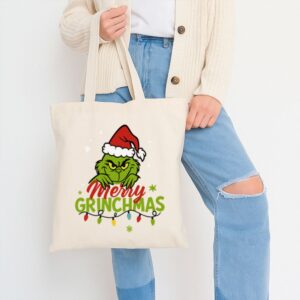 Tote Grinchmas Christmas 11 Natural