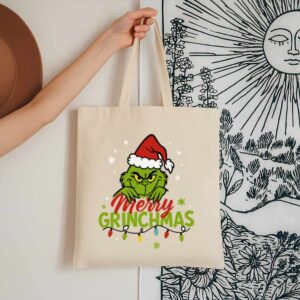 Tote Grinchmas Christmas 13 Natural