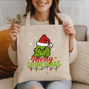 Tote Grinchmas Christmas 14 Natural