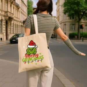 Tote Grinchmas Christmas 15 Natural