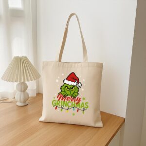 Tote Grinchmas Christmas 16 Natural