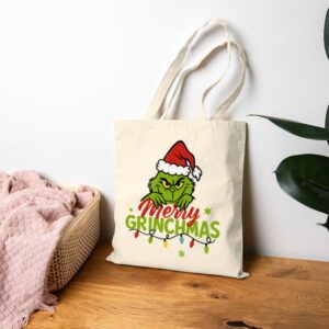 Tote Grinchmas Christmas 19 Natural