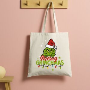 Tote Grinchmas Christmas 5 Natural