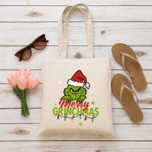 Tote Grinchmas Christmas 6 Natural