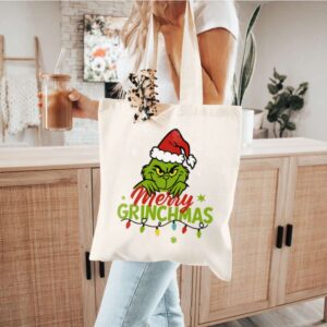 Tote Grinchmas Christmas 8 Natural