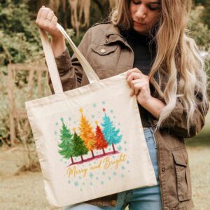 Tote Merry And Bright 3 Natural