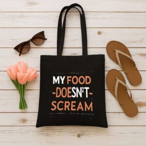 Tote My Food Doesn T Scream 12 Black