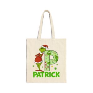 Tote Personalized Grinch 18 Natural