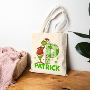 Tote Personalized Grinch 19 Natural