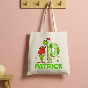 Tote Personalized Grinch 5 Natural