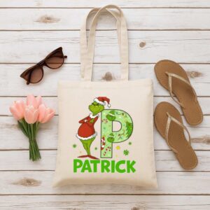 Tote Personalized Grinch 6 Natural