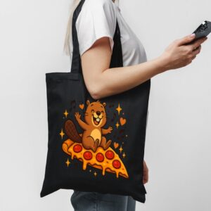 Tote Pizza Beaver Party 1 Black