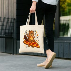 Tote Pizza Beaver Party 12 Natural