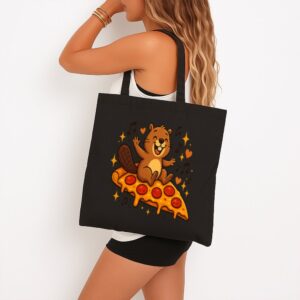 Tote Pizza Beaver Party 14 Black