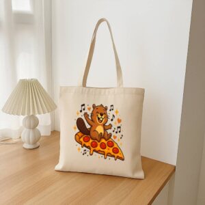 Tote Pizza Beaver Party 16 Natural