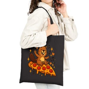 Tote Pizza Beaver Party 19 Black