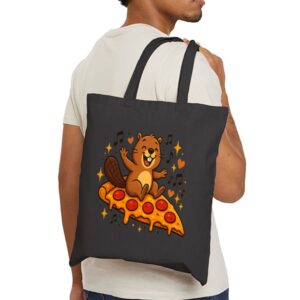 Tote Pizza Beaver Party 21 Black