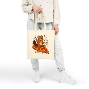 Tote Pizza Beaver Party 22 Natural